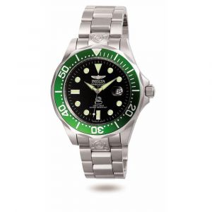 Invicta 3047 Men's Black Dial Green Bezel Automatic Grand Diver