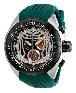 Invicta Men's 32207 Hydromax Quartz 3 Hand Black, Silver Dial Watch