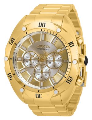Invicta Men's 33739 Venom Quartz Chronograph Silver, Gold Dial Watch