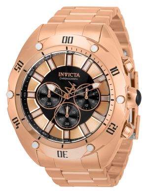 Invicta Men's 33747 Venom Quartz Chronograph Rose Gold, Black Dial Watch