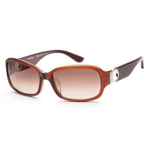 Salvatore Ferragamo Women's SF608SA-5916210 59mm Crystal Brown Sunglasses