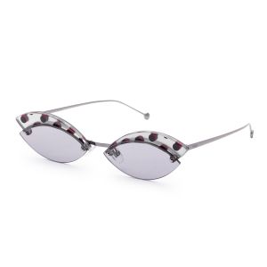 Fendi Women's Fashion FF-0370-S-0KB7-IR 58mm Grey Frame Sunglasses