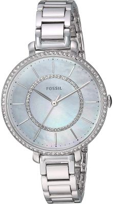 Fossil ES4451 Women's Jocelyn White Dial Stainless Steel 36mm Watch