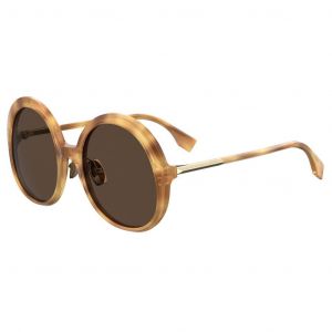Fendi Women's FF-0430S-0C9B-70 Fashion 57mm Havana Honey Sunglasses