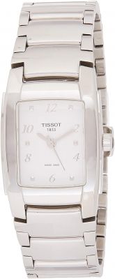 Tissot Women's T0733101101700 T-Collection 25.4mm White Dial SS Watch