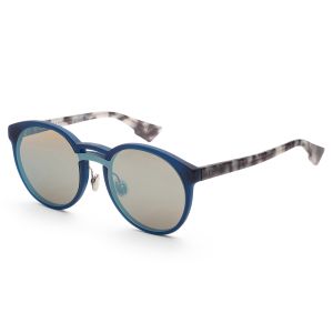 Christian Dior Women's Onde ONDE1-QYIA4-99 99mm Matte Blue Havana Sunglasses