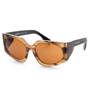 Burberry Women's Fashion BE4306-38437360 60mm Striped Brown Sunglasses