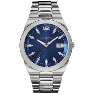Bulova 96B220 Men's Classic Blue Dial Stainless Steel Bracelet Watch