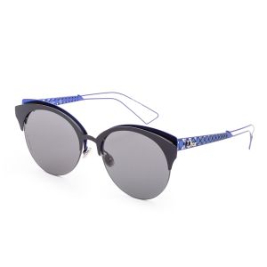 Christian Dior Women's DIORAMACLUB-0G5V-2K 55mm Matte Black/Blue Sunglasses