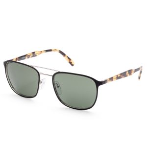 Prada PR75VS-5240B256 Men's 56mm Top Matte Black on Silver Sunglasses