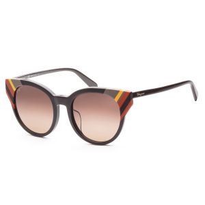 Salvatore Ferragamo Women's SF883SA-5320208 Fashion 53mm Dark Brown Sunglasses