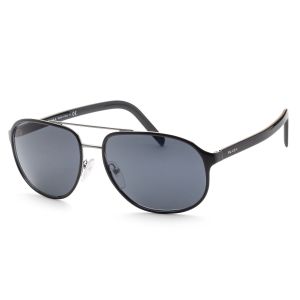 Prada Women's Fashion PR53XS-YDC0A960 60mm Top Black On Gunmetal Sunglasses