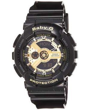Casio Women's BA-110-1ASDR Baby-G Quartz Gold Dial Watch