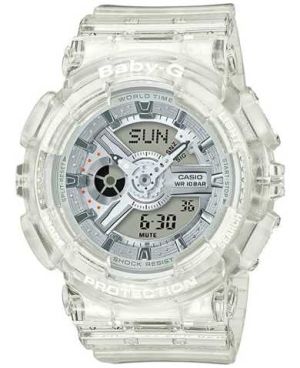 Casio Women's BA-110CR-7ADR Baby-G Quartz Silver Dial Watch