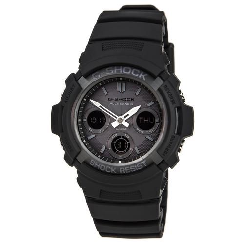 Casio AWGM100B-1A Men's G-Shock Black Resin Tough Solar Power Atomic Watch